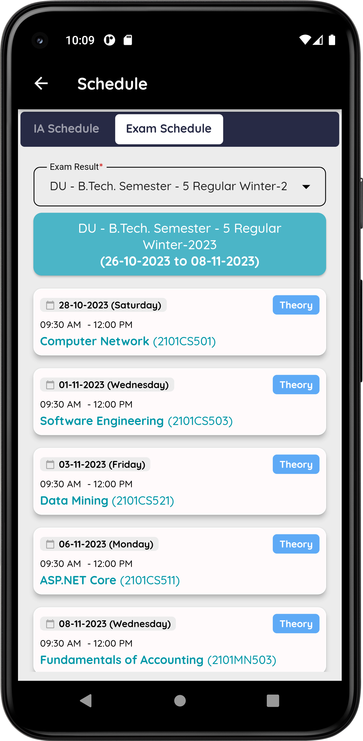 Student_Exam_Schedule